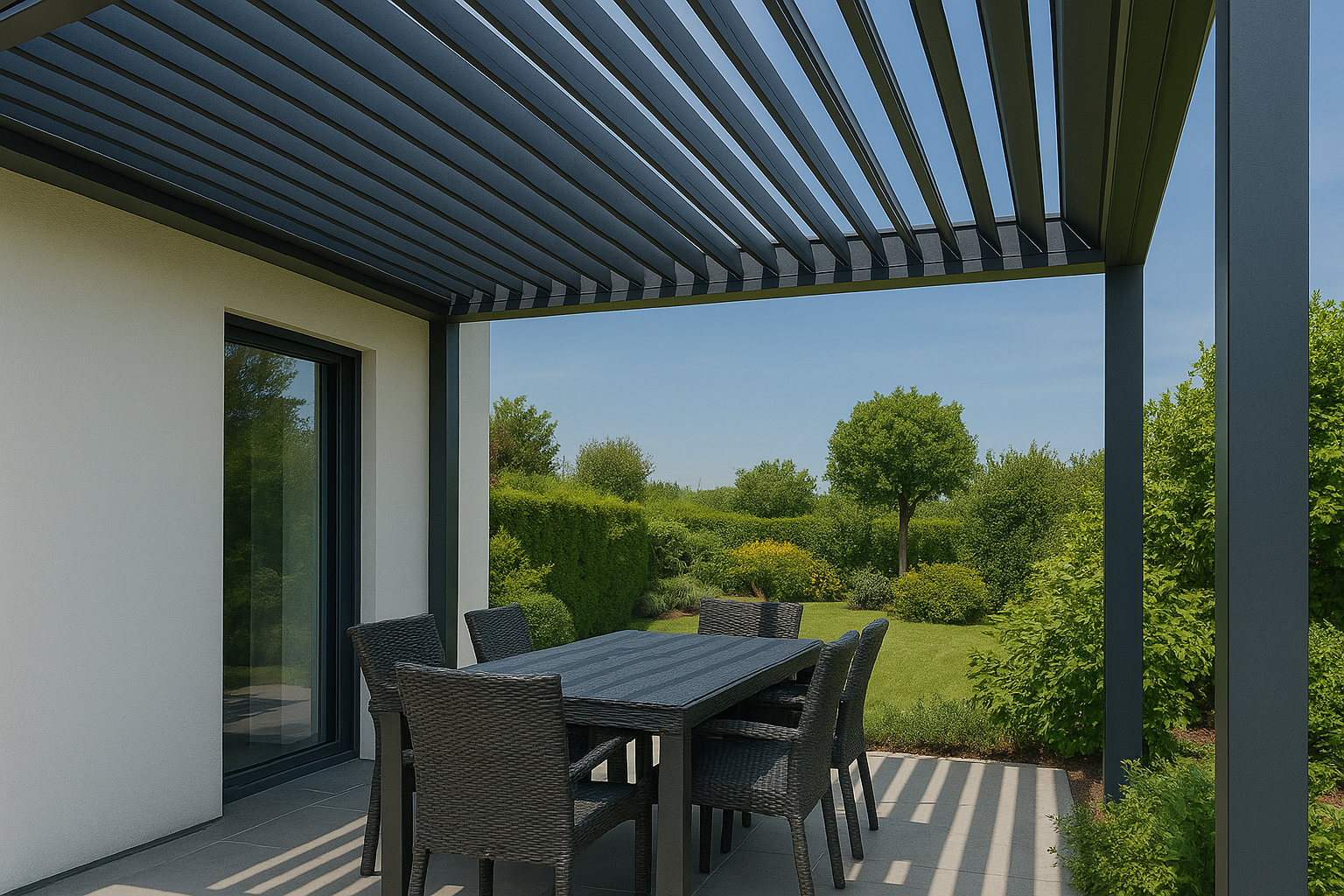Lamellen-Pergola